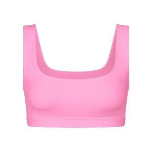 Skims Signature Swim Pink Tank Bikini Top NWT